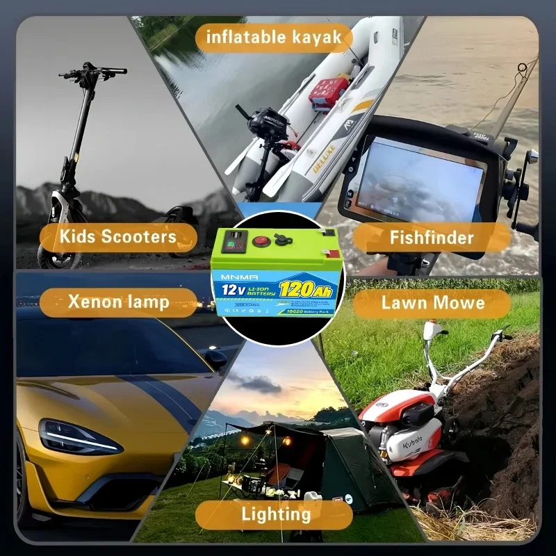 بطارية ليثيوم 12 فولت 80 أمبير LiFePO4 Deep 8000+ دورات قابلة لإعادة الشحن للإضاءة وعجلات الطاقة وطاقة الطاقة الشمسية/الرياح وUPS صغير #5