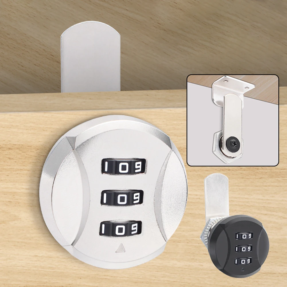 Secure Cabinet Lock Zinc Alloy Password Lock Office Use Home Security Long-lasting Material Robust Lock Construction