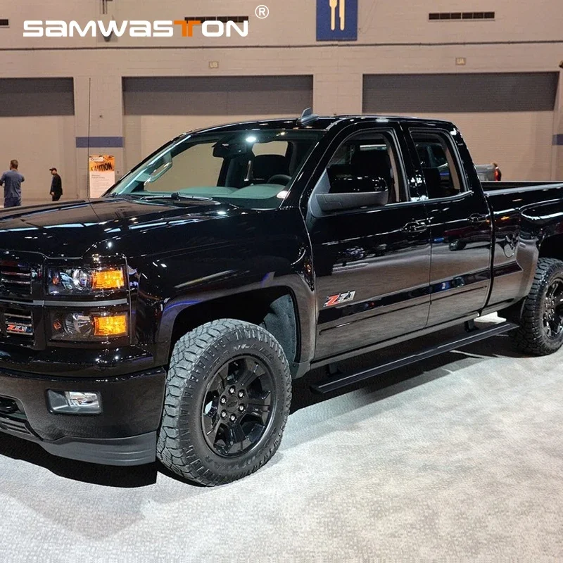 กระดานวิ่งด้านข้างไฟฟ้าอัตโนมัติสําหรับ Chevrolet Silverado Crew Cab 2015-2018 2019+