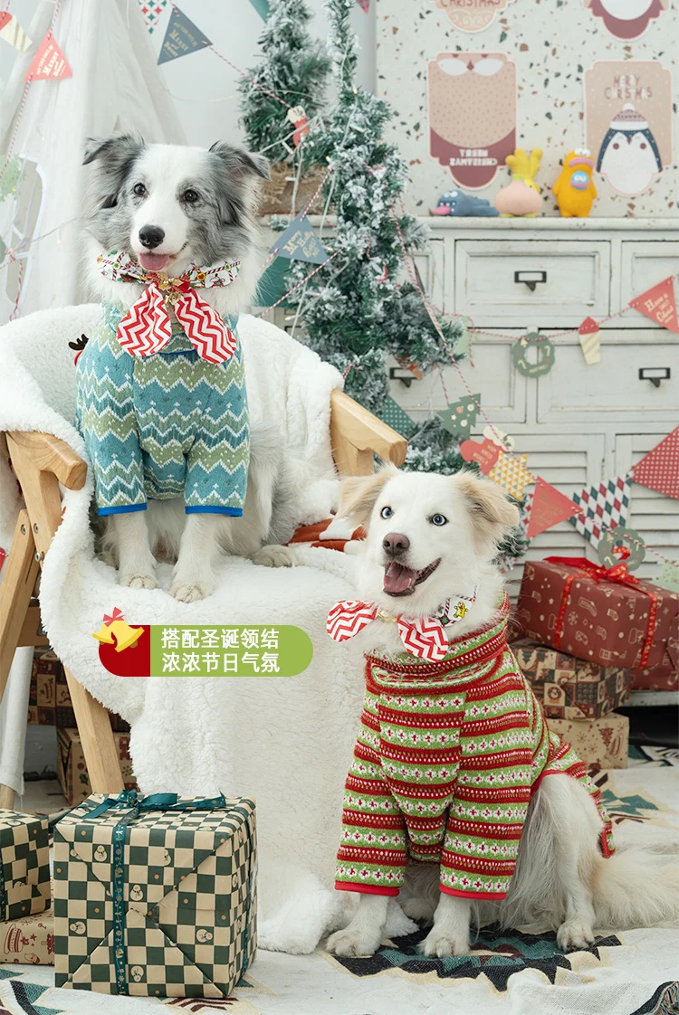 Christmas Knitted Sweater for Pets, Cat and Dog Clothes, Fall and Winter