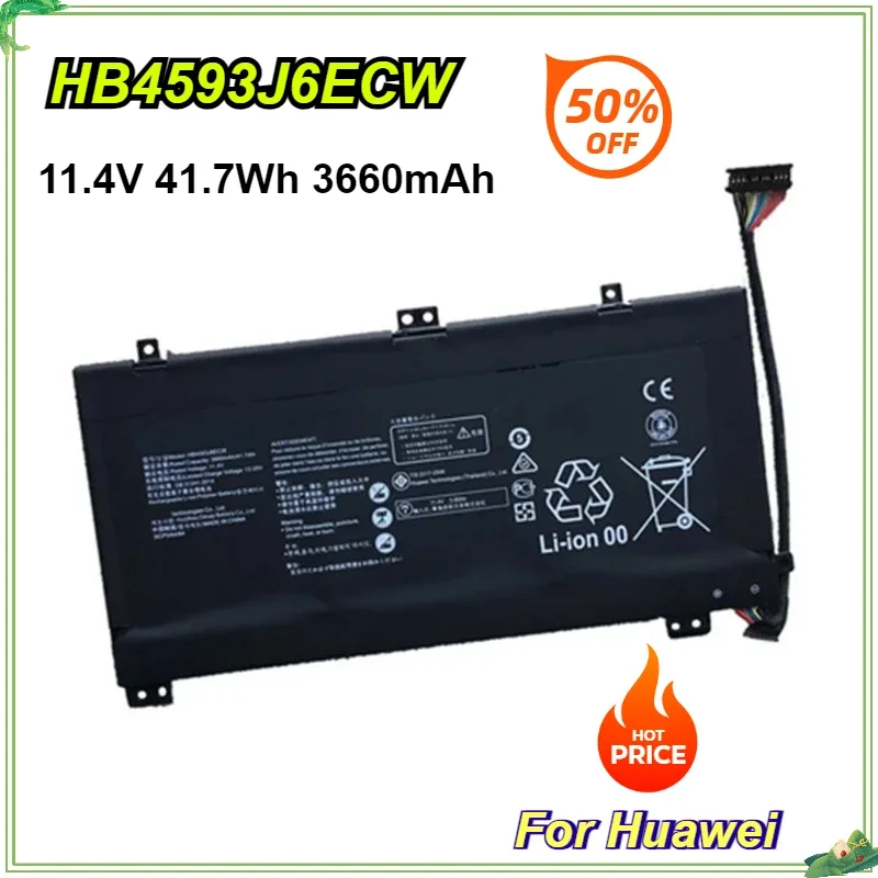 HB4593J6ECW Laptop Battery For Huawei MateBook 13 2020 WRT-W19 WRT-W29 WRT-WX9 i7 HN-W19L 11.4V 41.7Wh 3660mAh