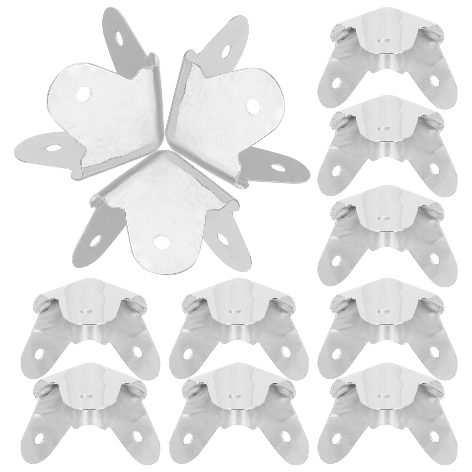 

36pcs Speaker Corners Protectors Audio Cabinet Corner Guard Angle Edge Iron Durable Retro Design Amplifier for Speakers