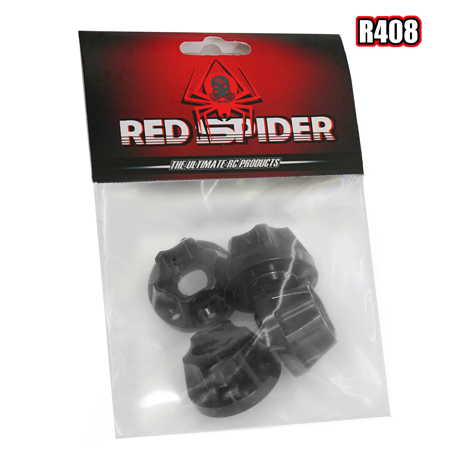 Combinateur d'extension de moyeux hexagonaux de roue RED SPIDER 6/9/12/15mm pour Tamiya CC01 D90 Axial SCX10 Traxxas TRX4 1.9 ou 2.2 pouces