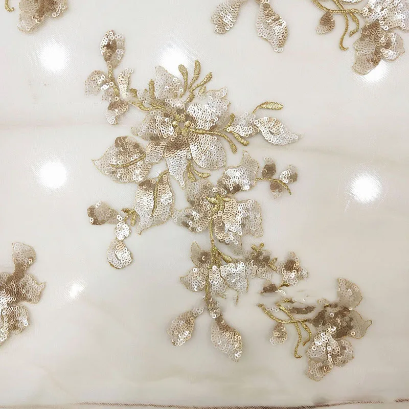 

30 шт., вышивка, блестки, цветочная аппликация, нашивка для шитья, кружевная отделка, сетчатый тканевый воротник для свадебного платья, декор вечернего платья