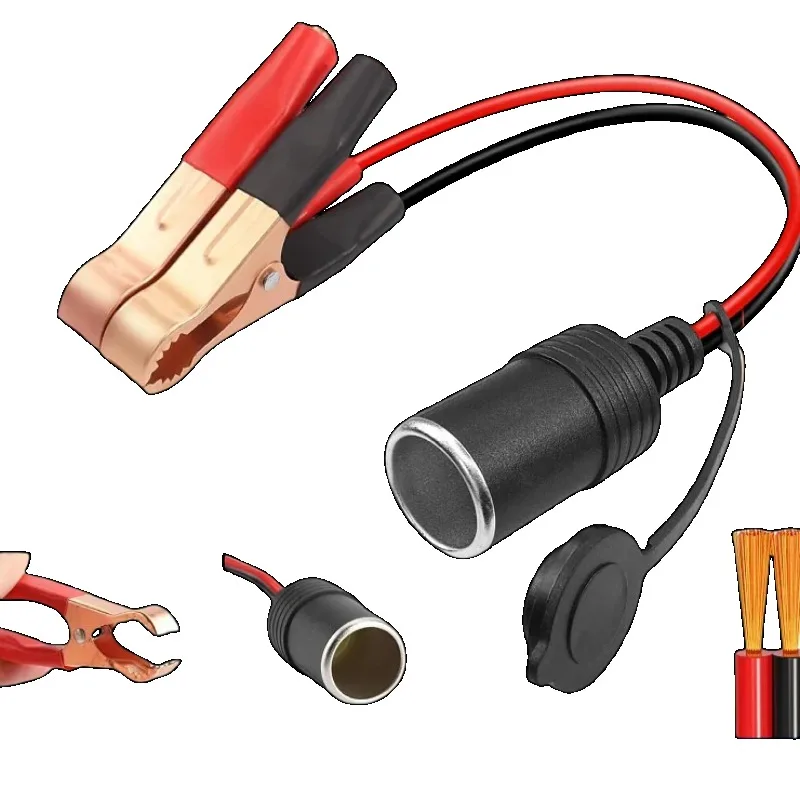 12V 35cm Autobatterie-Klemme für Zigarettenanzünder-Buchse Hochleistungs-Adapter aus Reinkupfer für den Automobilgebrauch