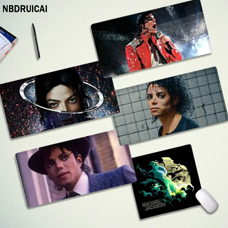 NBDRUICAI Michael Jackson Funny Rubber PC Computer Gaming Mousepad Size For Keyboards Mat Boyfriend Gift