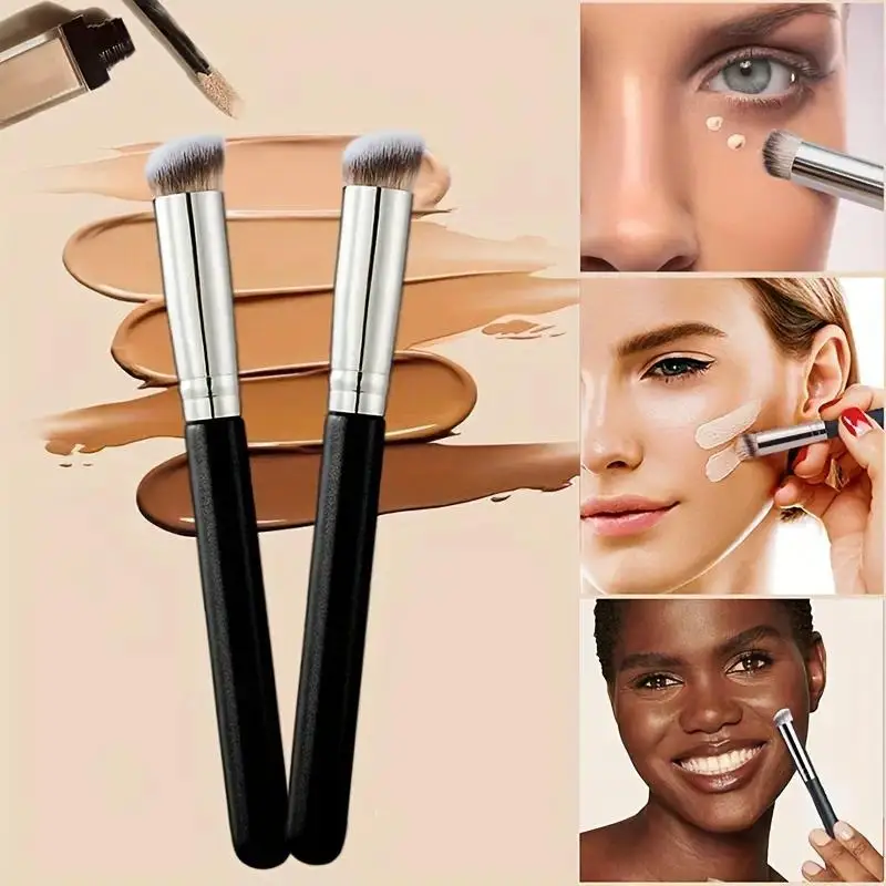 Concealerborstel 270, Flawless Foundation Eye Intense Face Makeup Brush, Premium Neuscontour Kabuki Blush Brush