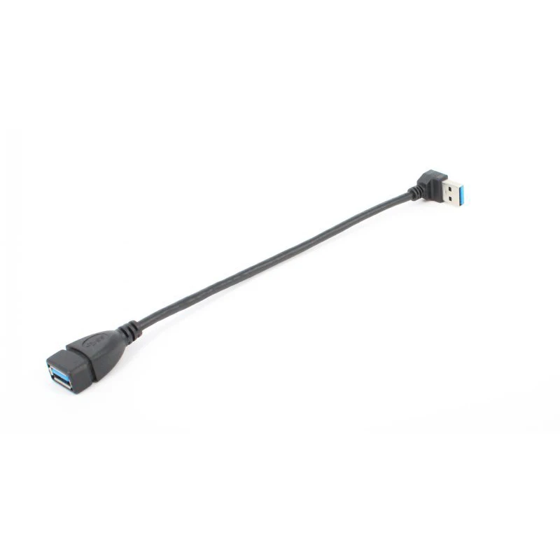 Cabo de Extensão USB 3.0, 90 Graus Acima Para Baixo, Esquerda, Direita, Macho para Fêmea, Super Velocidade, 5Gbps, USB Data Sync, Cabos de