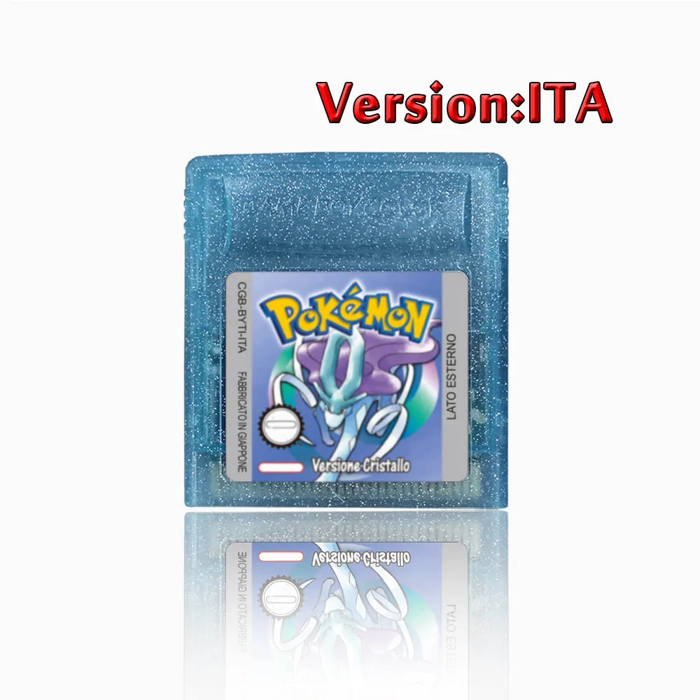 Pokemon 16 Bit Video Game Console Cartridge GBC Game Card Pokemon Series Blue Crystal Gold Green Red Silver Yellow USA Version image 3