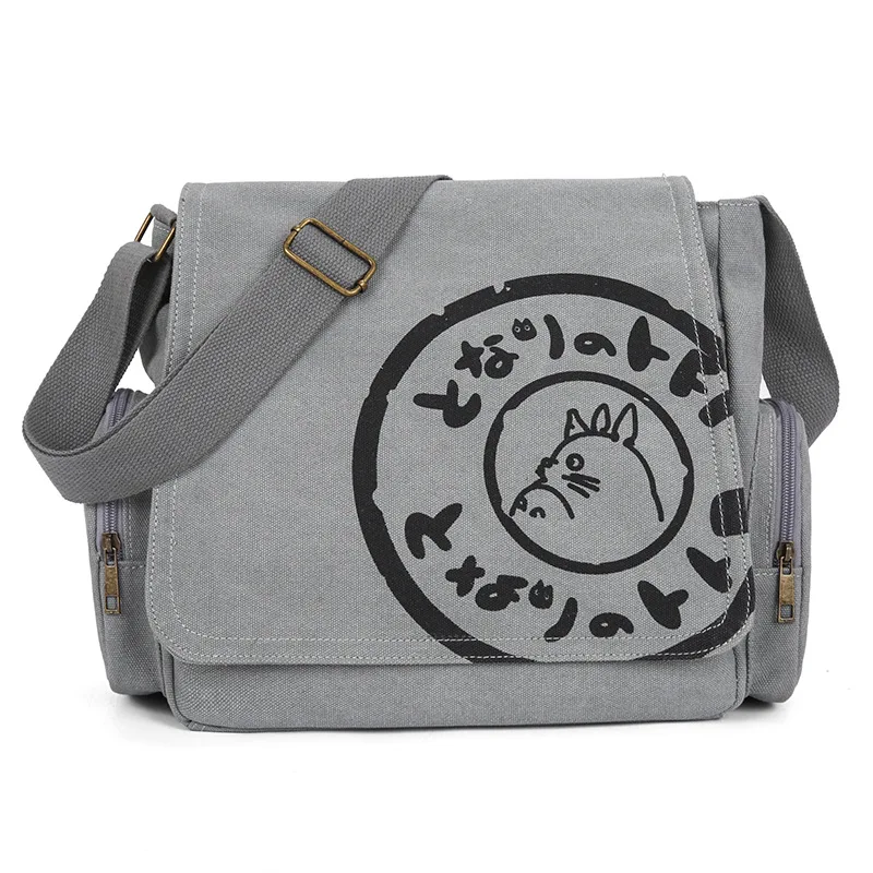 

Vintage Cartoon Women Canvas Messenger Bag Large Capacity Tote Bag Women Shoulder Handbag