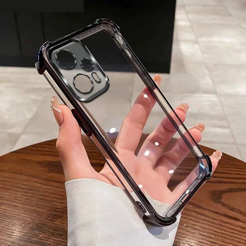 Para Xiaomi Poco F5 funda Poco X4 GT funda de teléfono POCO F5 POCO X4 GT cubierta esquinas engrosamiento chapado a prueba de golpes funda trasera de silicona
