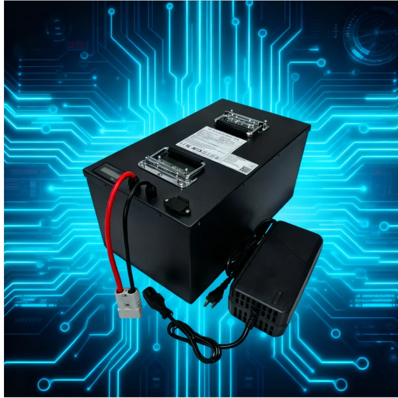 84V 80Ah LiFePO4 Battery with 27S 86.4V BMS | 10A Fast Charger Included, Heavy-Duty Deep Cycle for Industrial EVs & Off-Grid.