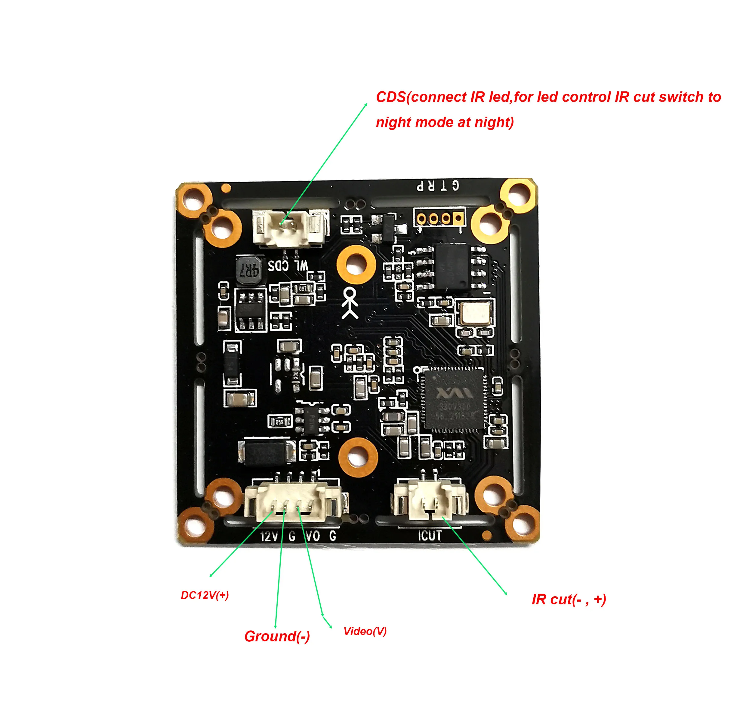 1080P Coaxial Camera Module Board XM330+M1346 AHD/Tvi/Cvi/Cvbs PCB For 1080N DVR Support UTC XVI Coaxial Control for Xmeye DVR