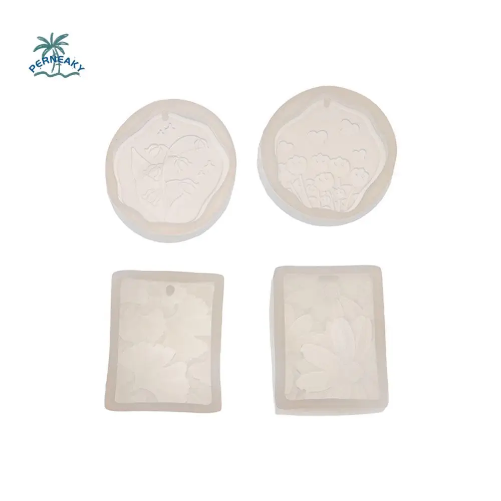 

Ginkgo Leaves Silicone Fragrance Mould Chrysanthemum DIY Car Wax Tablet Mold Translucent White Rectangle Diffuser Stone Model