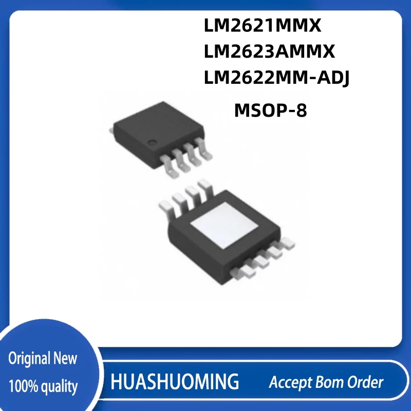 10PCS/LoT LM2594HVM-ADJ    LM2594  LM2621MMX  S06A  MSOP-8  LM2623AMMX  S46A  LM2622MM-ADJ  S18B