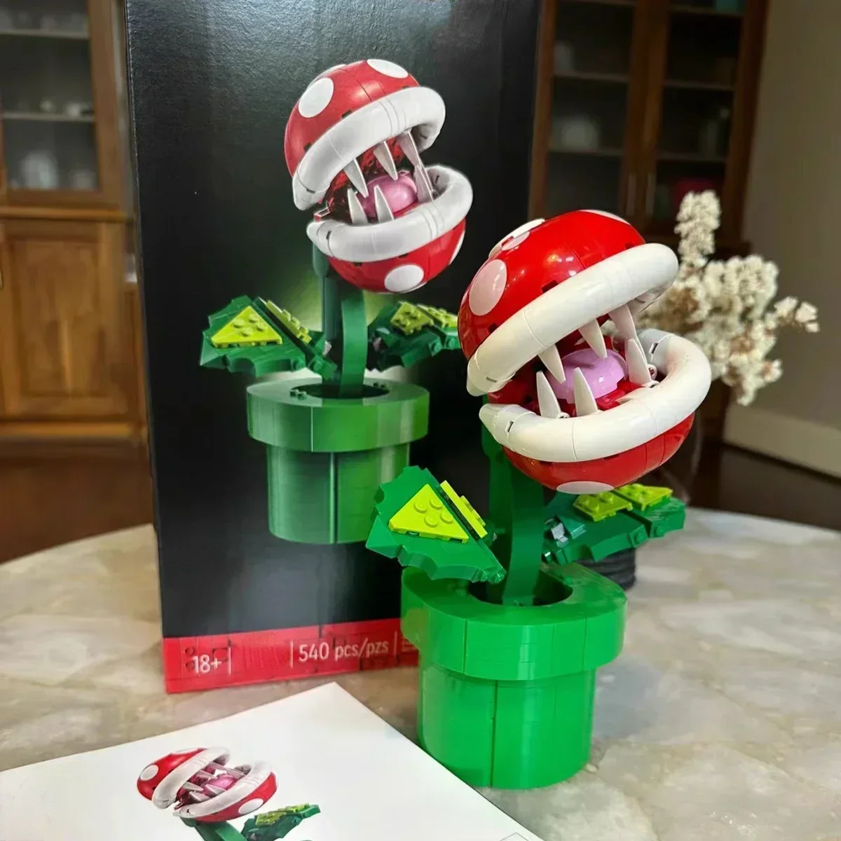 Piranha Planta Blocos De Construção Para Crianças, Modelo De Jogo Compatível, Brinquedo De Montagem, Decoração De Casa, Presente De Natal, Em Estoque, 71426