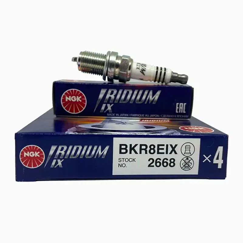 4Pcs Iridium Spark Plug NGK 2668 BKR8EIX for OPEL For AUDI A4 A5 A6 A7 Q7 ASTRA J CORSA D/E CASCADA ADAM INSIGNIA A MOKKA X