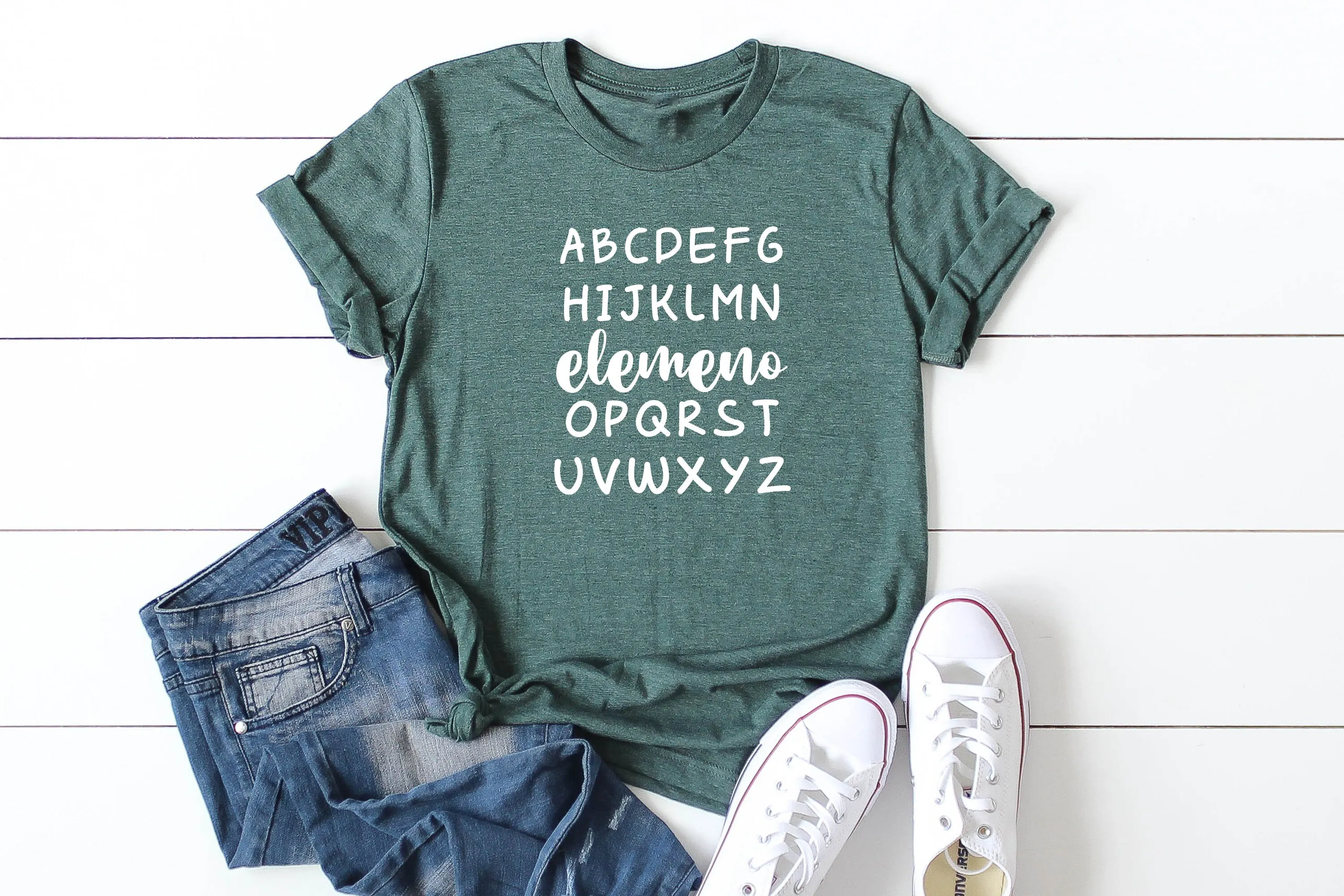 

Alphabet Elemeno T Shirt School Teacher Appreciation First Day Of Back To