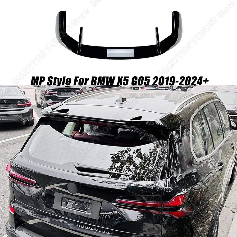 MP Style For BMW X5 G05 2019 2020 2021 2022 2023 2024+ Rear Roof Lip Spoiler Wing Car Tail Wing Decoration Strips Tuning ABS