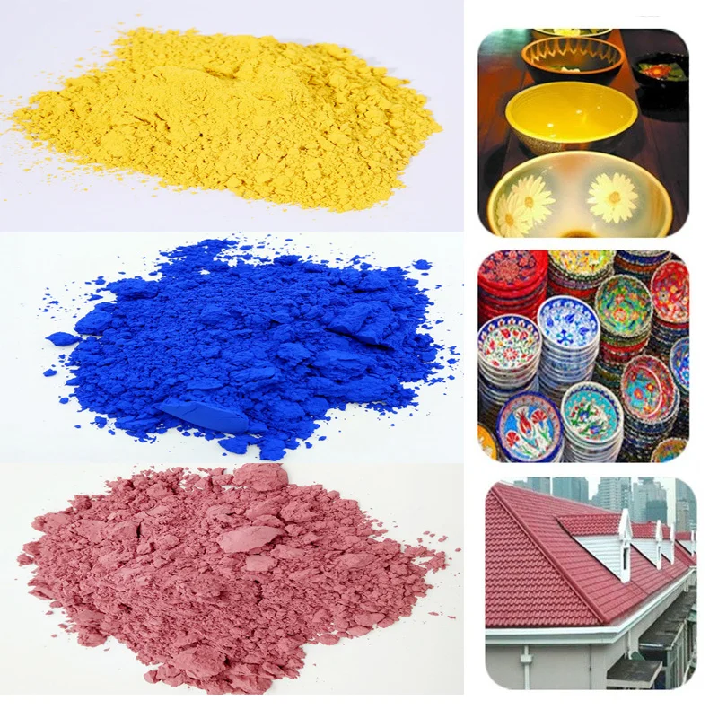 325 Mesh Ceramic Pigment 500g High Temperature 1000°C-1280°C Ceramic Glaze Special Coloring Powder Pottery Supplies