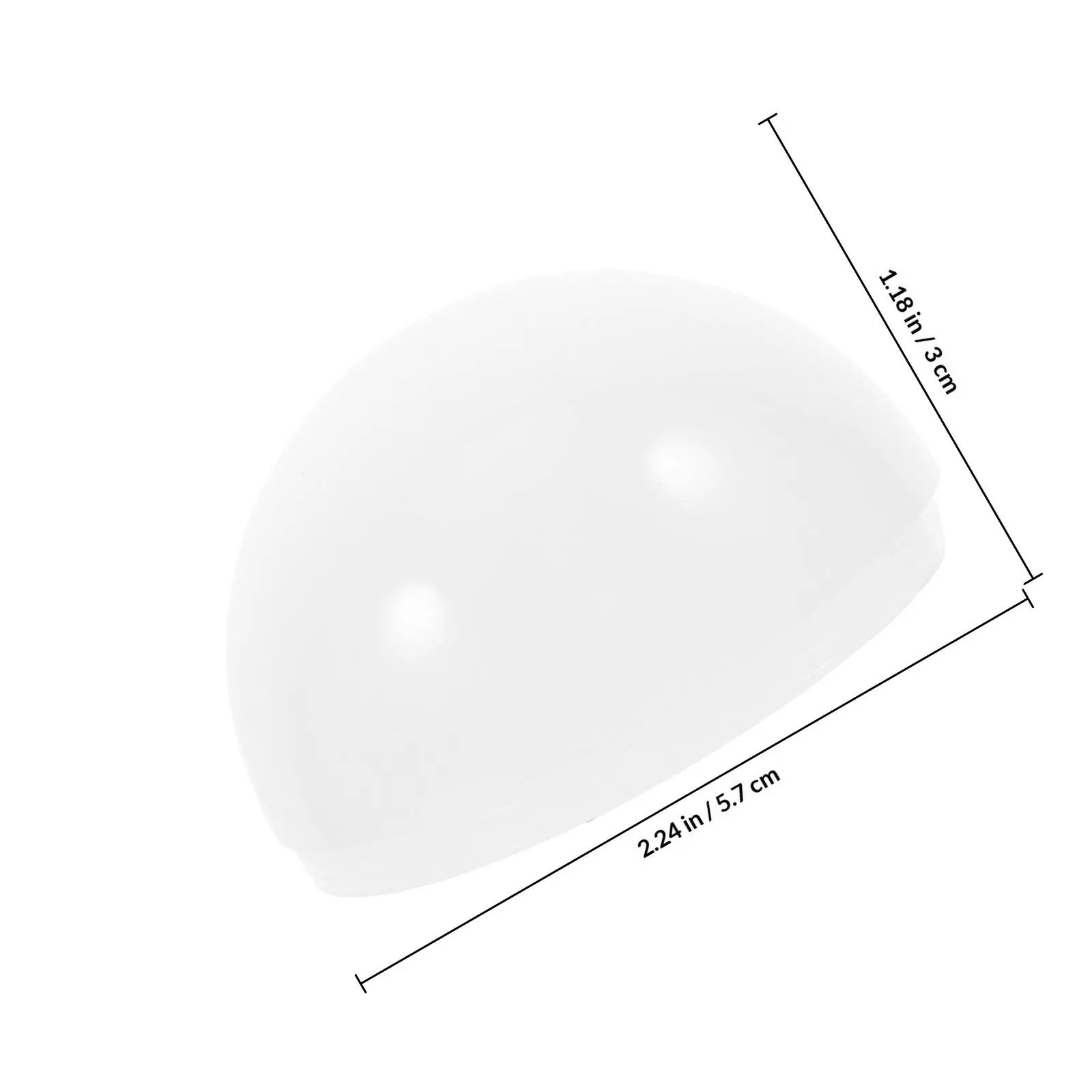 6Pcs White Flat Pc Light Cover Plates Anti-Fog Diffuser for LED Bulbs Ceiling Lights Spotlight Lamp Shades Chandelier Diffuser