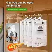 Moisture Absorber Hanging Drying Clothes Dehumidifier Wardrobe Dehumidifier Dry Bag Desiccant Moisture Absorption