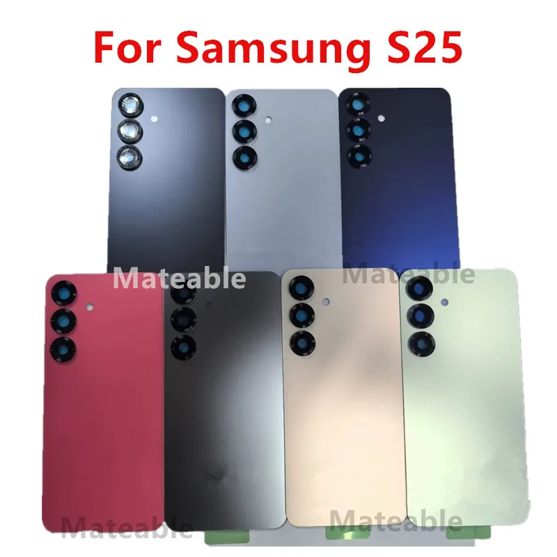 

S 25 Housing For Samsung Galaxy S25 S931 Glass Battery Back Cover Repair Replace Door Rear Case + Camera Lens