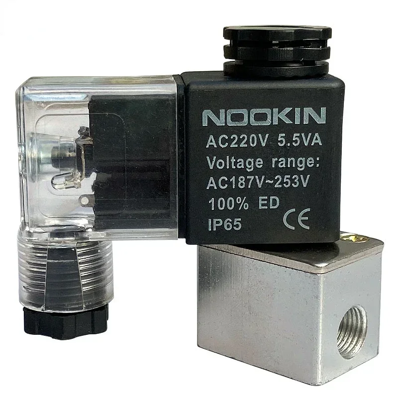 

1pc AC220v 5.5VA Air compressor solenoid valve oil-free air pump discharge exhaust valve