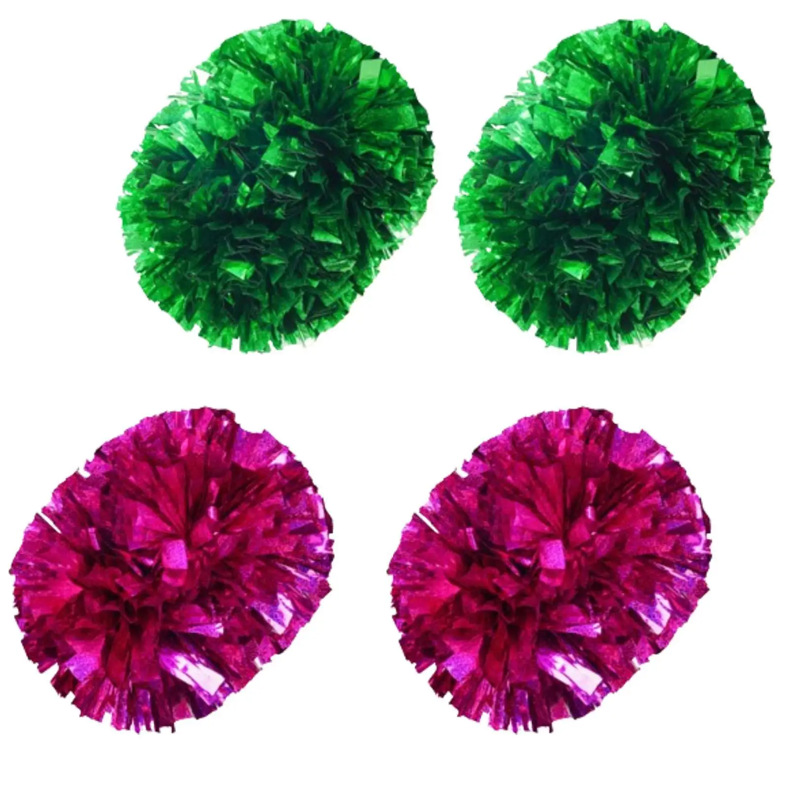 2 Pieces Cheerleading Pom Poms Cheerleading Accessories 6 Inches Professional