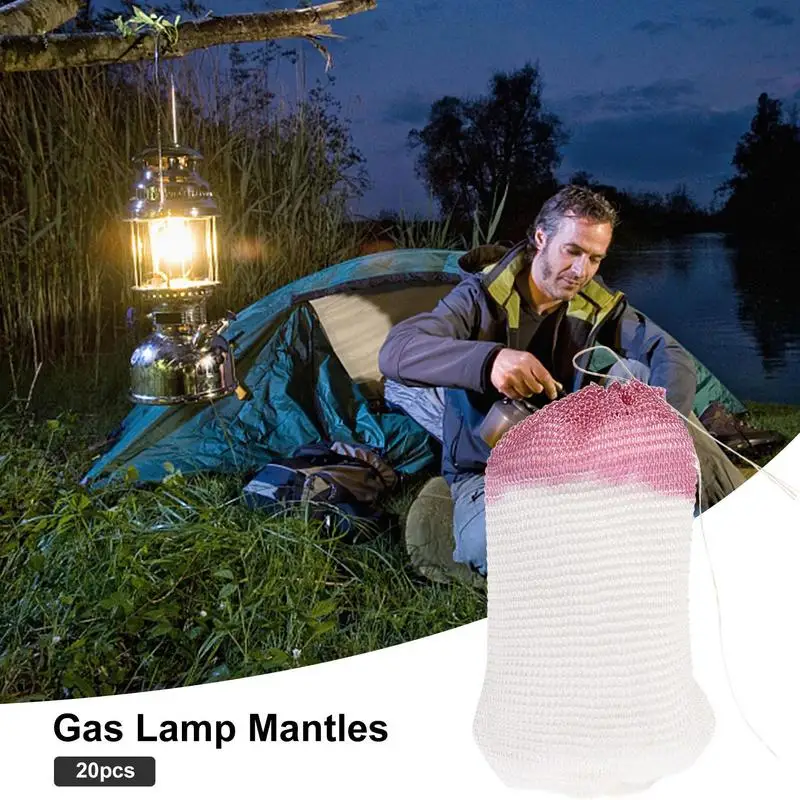 Propane Lantern Mantles Outdoor Propane Lanterns Mantles 20Pcs Outdoor Camping Lights U-shape Light Mantle Camping Lantern