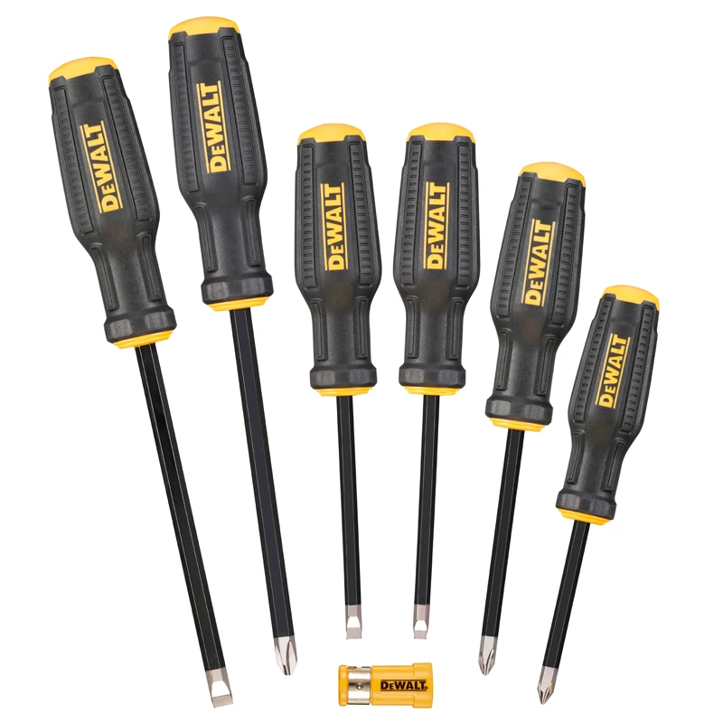 DEWALT DWHT62056-0 Full Fit Screwdriver Set 6PCS Magnetic Screw Lock System Versatile Hand Tool