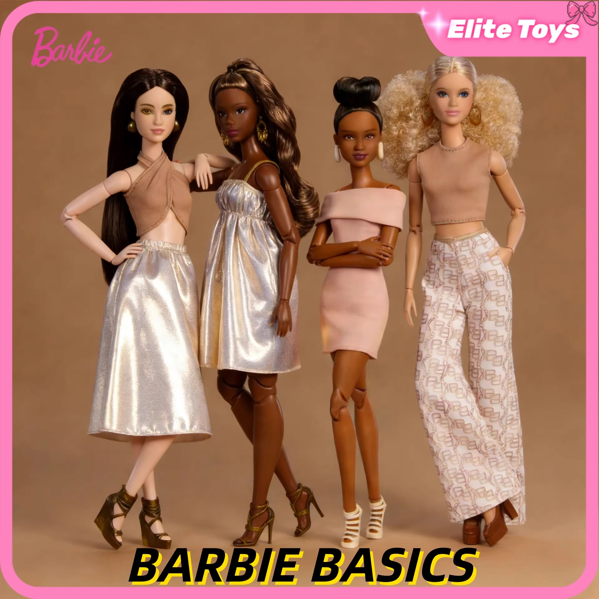 Barbie Doll Signature 2026 New Barbie Basics Gilded Glamour  Adult Collector Movable Joint Fashion Collectible Birthday Gift