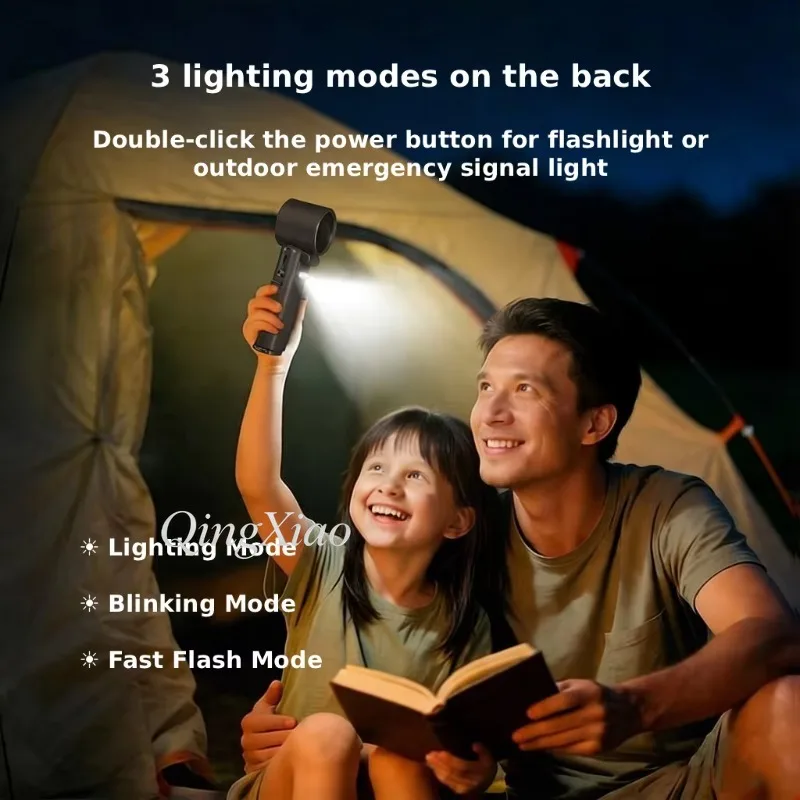 New Lightweight Handheld Cool Fan 9000mAh Foldable Portable Mini Fan Outdoor Daily Heat Relief Personal Travel Cooling Equipment