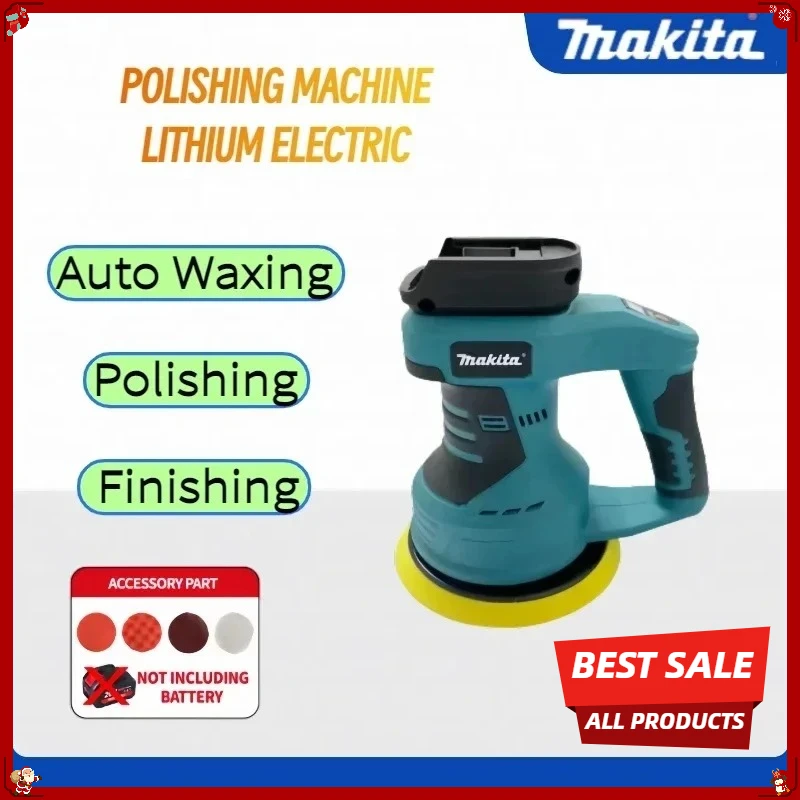 

Makita Car Polishing Machine, Automatic Electric Waxing, Sanding, Sealing and Glazing Tool, Rechargeable Polishing Machine