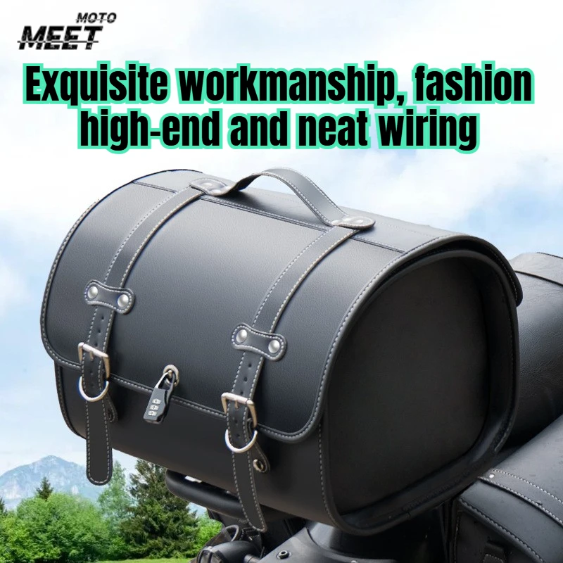 

Motorcycle Universal Large Capacity Waterproof Bags Side Tool Bag Rear Travel Luggage Seat Bag For Harley Honda Yamaha Kawasaki