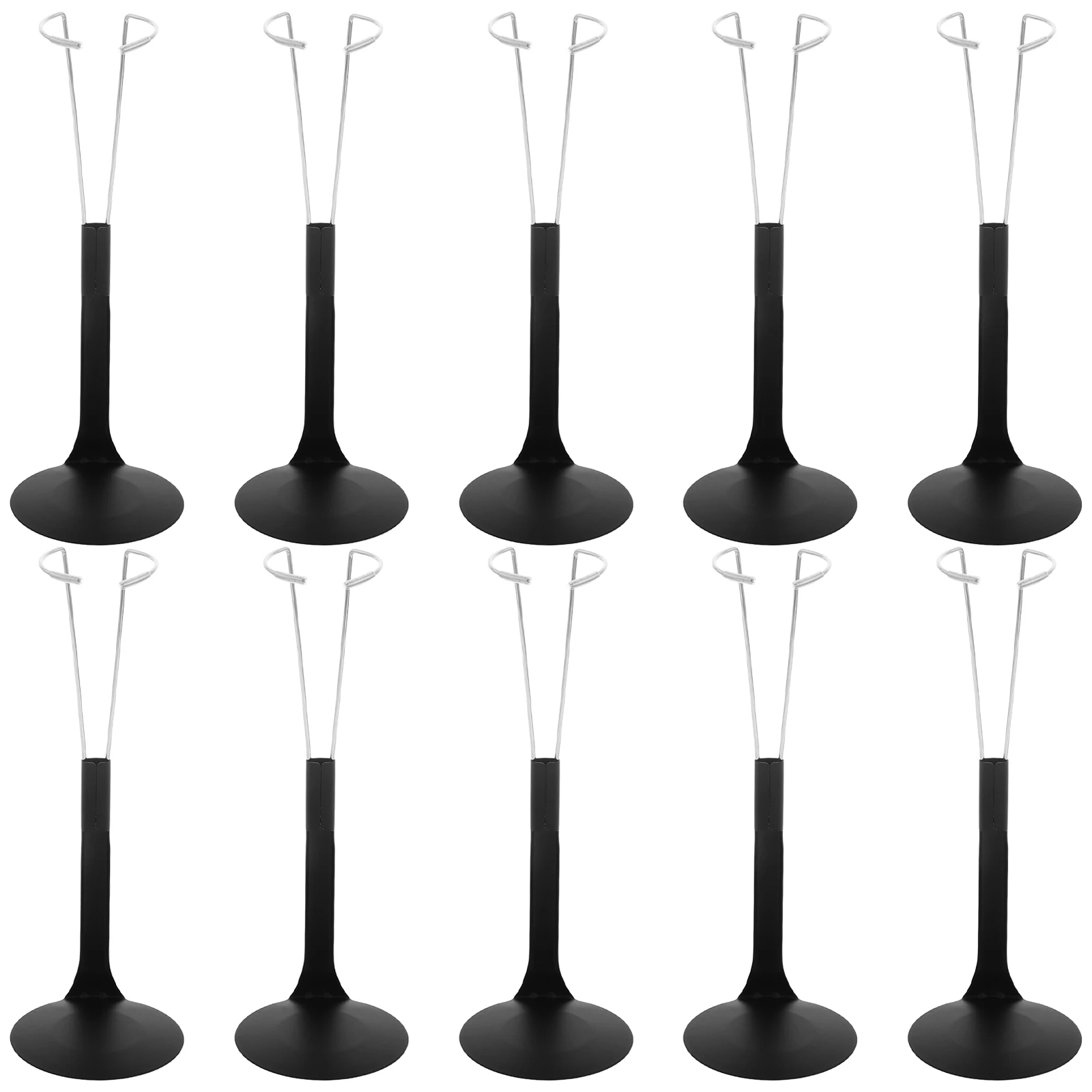 

10 Pcs Stand Body Support Cute Model Stands Black Action Figure Display Effects