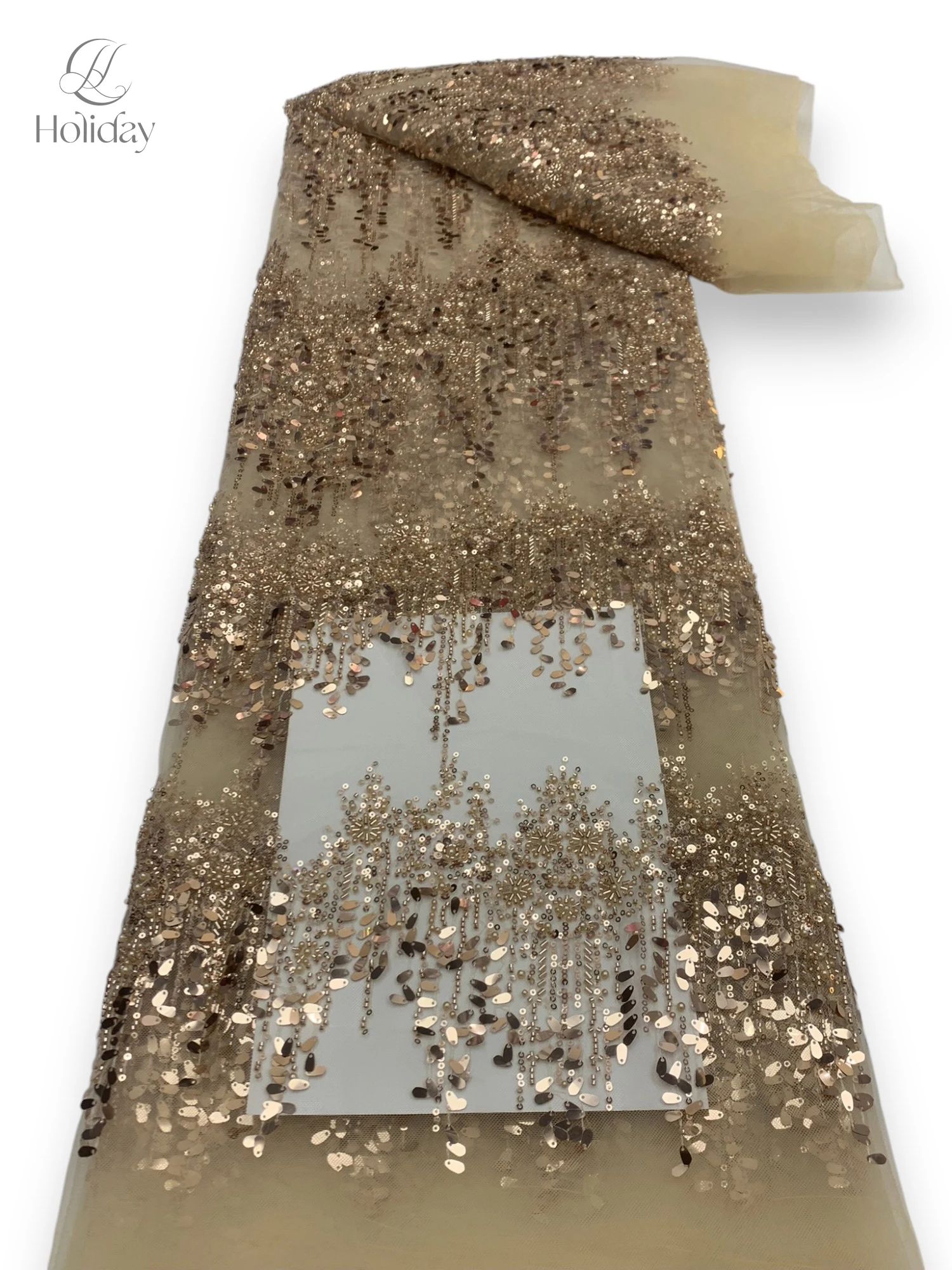 

Ткань с блестками, роскошные африканские ткани, нигерийские кружевные ткани, 2025 г., кружевная ткань с бисером, ткань Дубай, французская сетчатая кружевная ткань