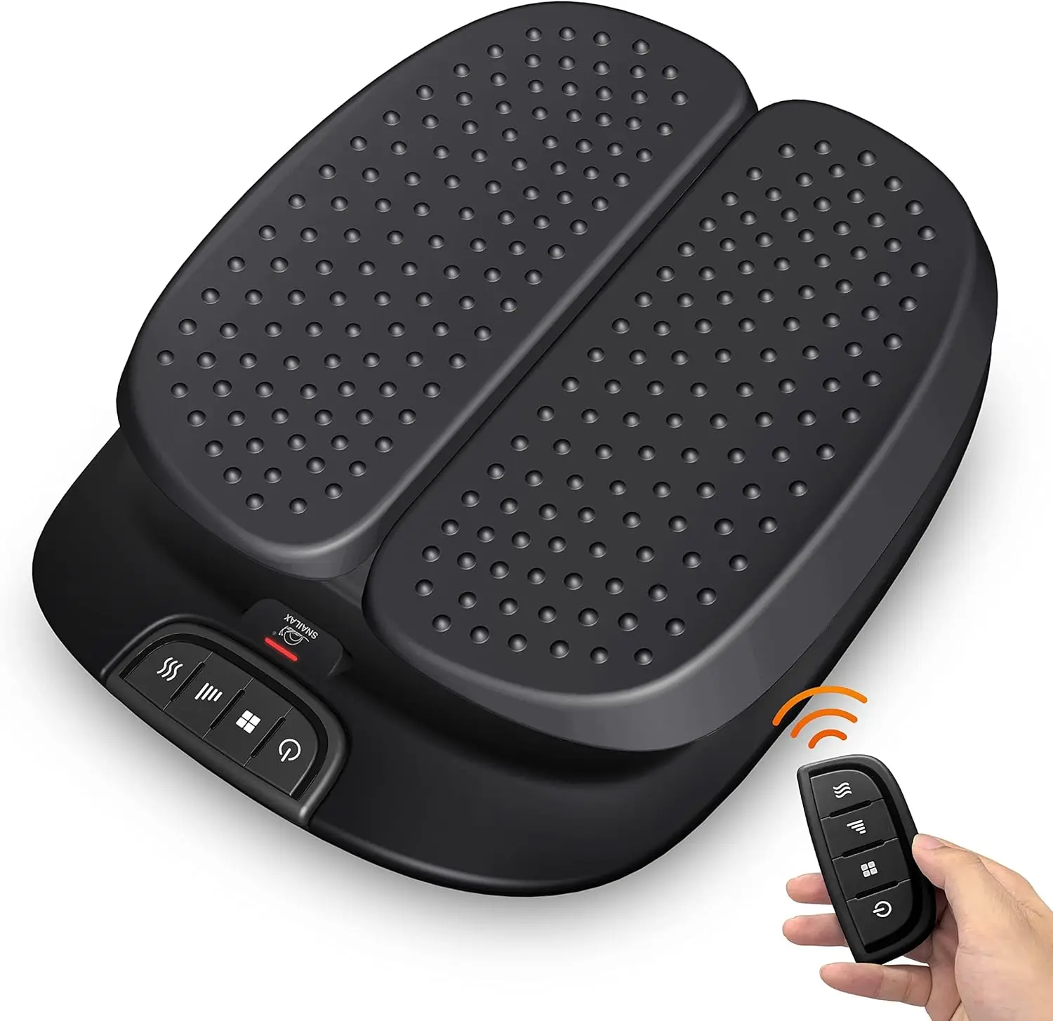 

Heated Foot Massager with Remote, Adjustable Vibration for Plantar Fasciitis Relief and Stress Reduction