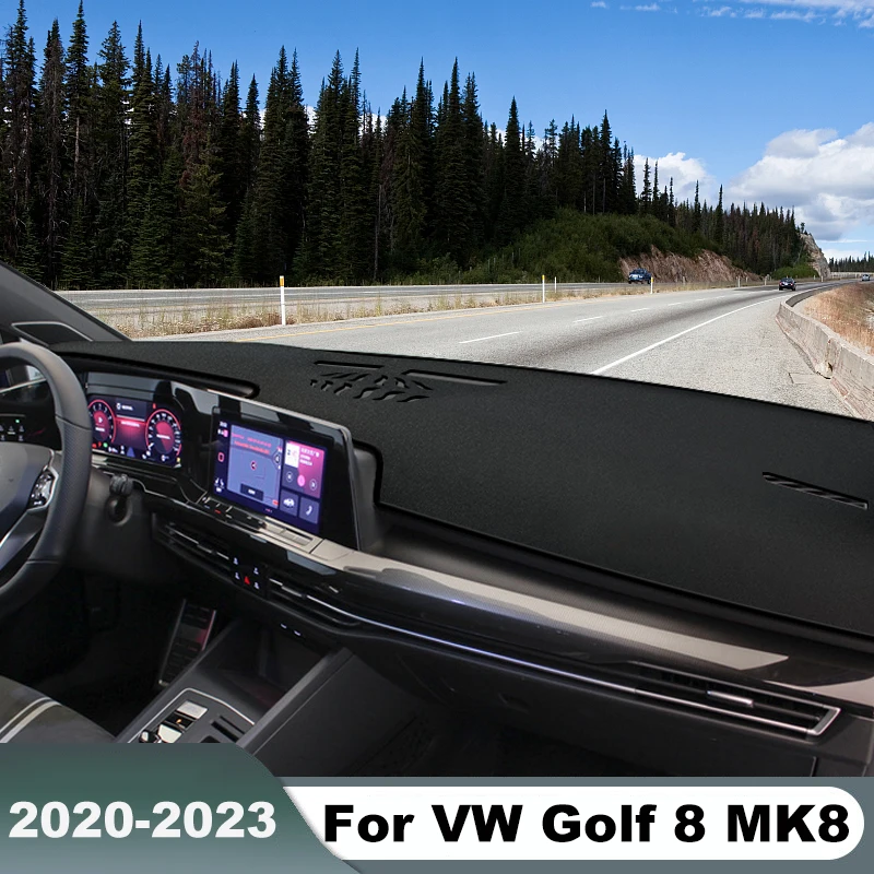 

For Volkswagen VW Golf 8 MK8 2020 2021 2022 2023 LHD RHD Car Dashboard Cover Dash Mat Sun Shade Non-slip Pad Accessories