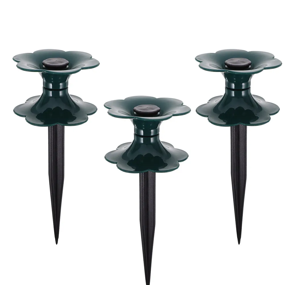3Pcs Garden Hose Guide PVC Stakes Water Hoses Guide Lawn Hose Support Spikes for Irrigation Stakes for Gardening