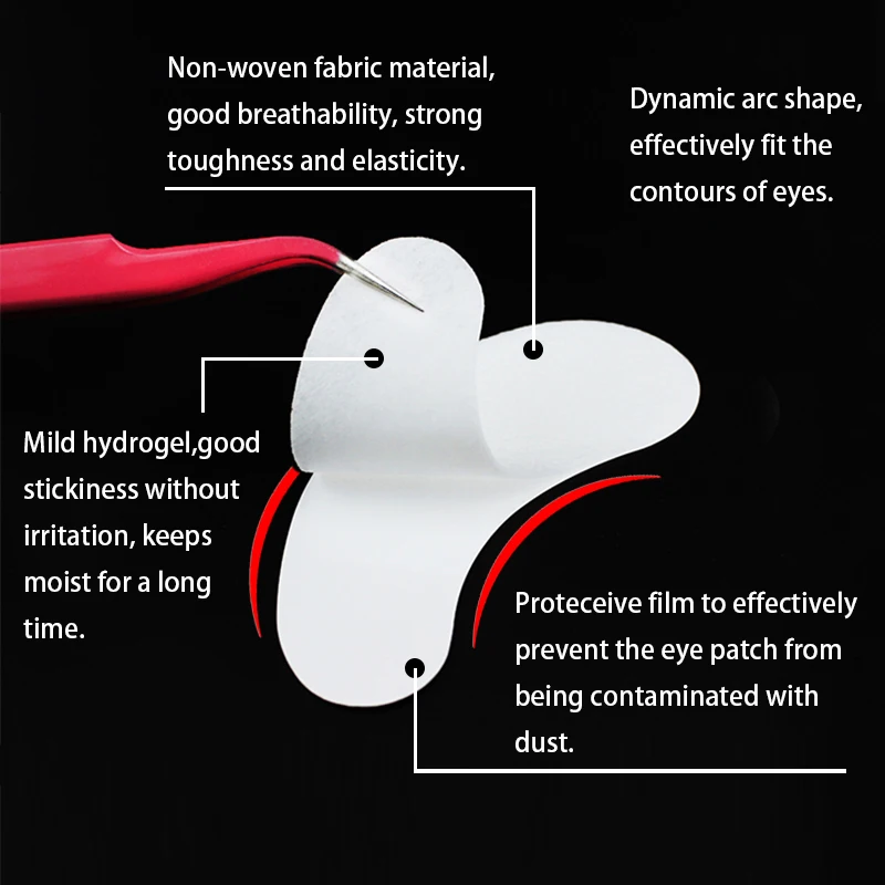 Disposable Eye Patches，Lint Free Under Eye Stickers for Eyelash Extensions & Makeup Application