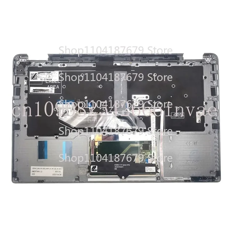 FF 90%New Palmrest For DELL Latitude 9410 2-in-1 0D47RD US Keyboard With Touchpad Silver