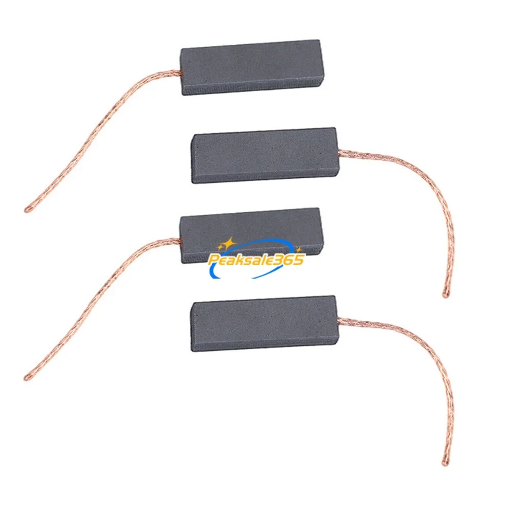 4pcs Motor Carbon Brushes for Drum Type Washing Machine Fireplace Fan Sheet 58mm Copper Wire Repairing Part Easy Install Durable