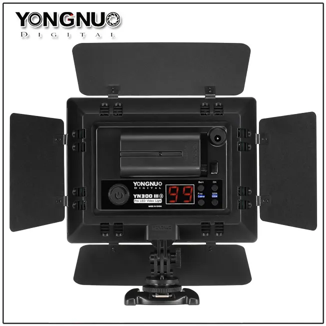 Yongnuo YN300 III YN-300 III 3200k-5500K CRI95 Camera Photo LED Video Light Optional with AC Power Adapter