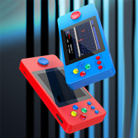 FEB-K9 Portable Handheld Game Player with 2.8 Inch IPS Screen 4GB 500 Free Games Retro Game Console Gift for Kids -Red