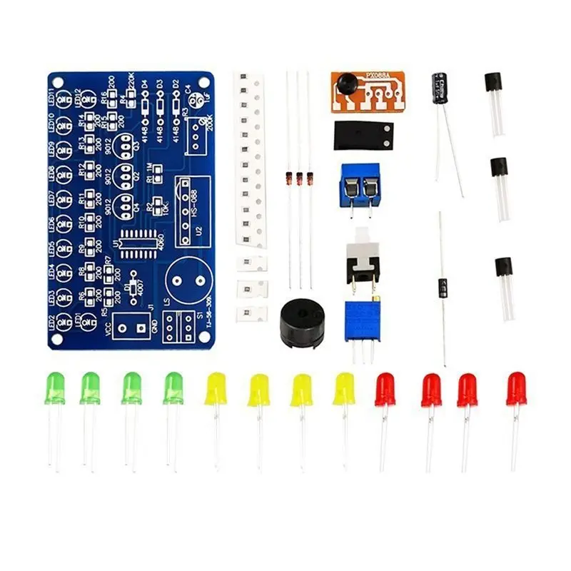 A29F-CD4060 SMD Music Lantern Circuit Kit Music Light Circuit Board Electronic DIY Skill Training In-Line SMD Welding Kit