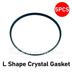 5pcs SKX007 L Shape Crystal Gasket Compatible with NH34A L-Shaped High Quality Watch Crystal Gaskets Water-resistant O Ring