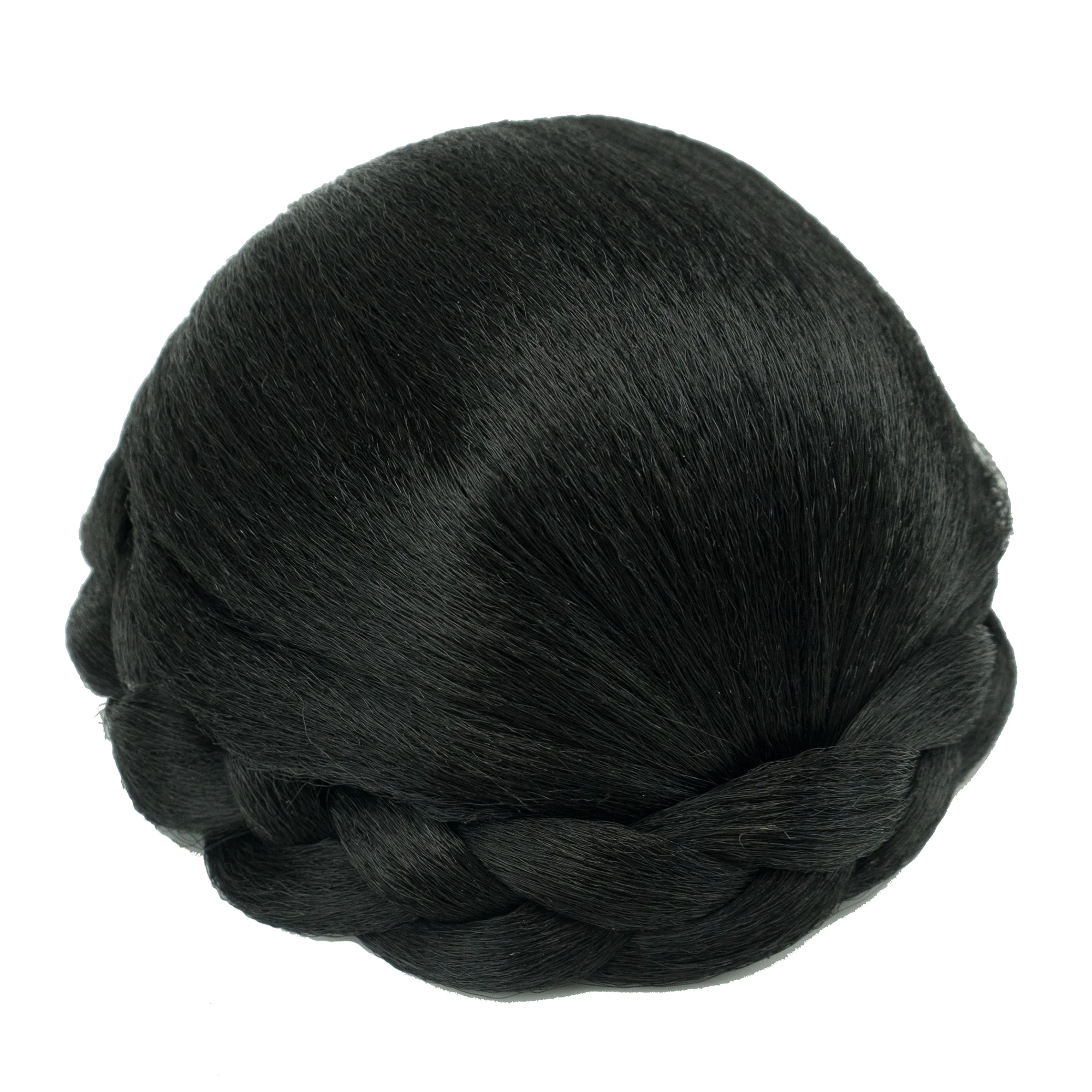 الشعر الاصطناعية مضفر العقدة راقصة كعكة الشعر غطاء دونات الشعر Scrunchies كعكة الشعر شعر مستعار