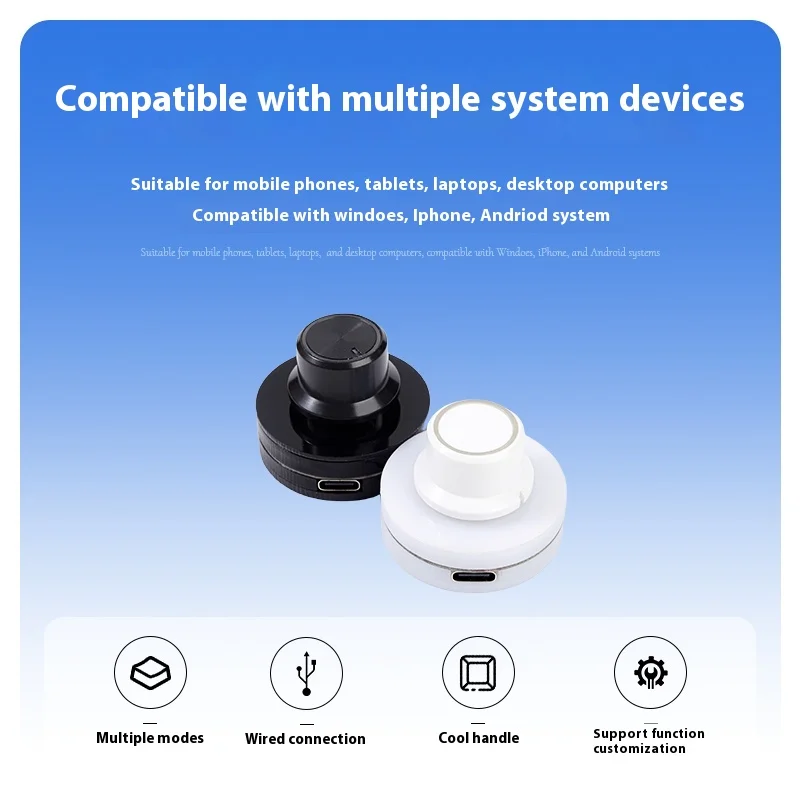 USB Volume Controller Customized Support Shortcut Keys Surface Dial knob Macro Prorgammable RGB