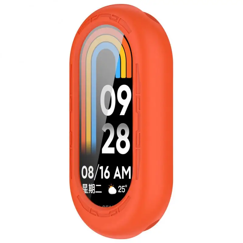 สําหรับ Mi Band 8 สิ่งแวดล้อมและสุขภาพการเลือกหลายสีซิลิกาเจลนาฬิกาซิลิโคนกันน้ํากรณี